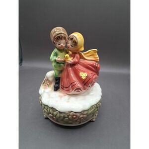 Josef Originals LARA'S THEME Winter Girl & Boy Music Box Series 6 ¼" Figurines